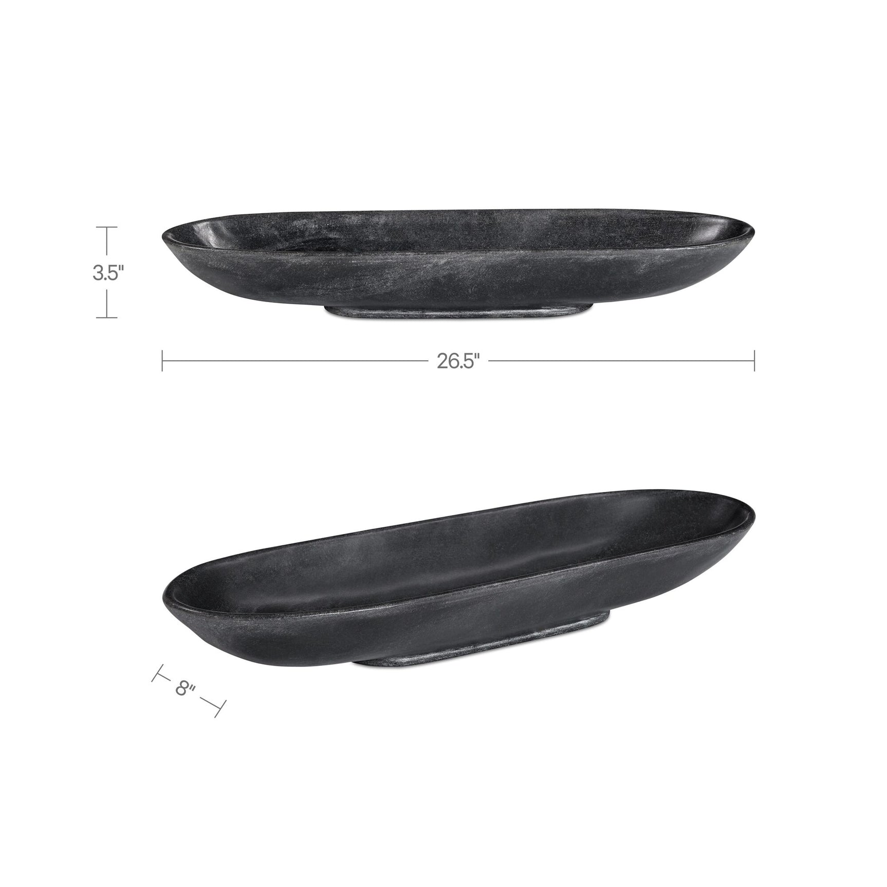 Venetia Black Marble Tray