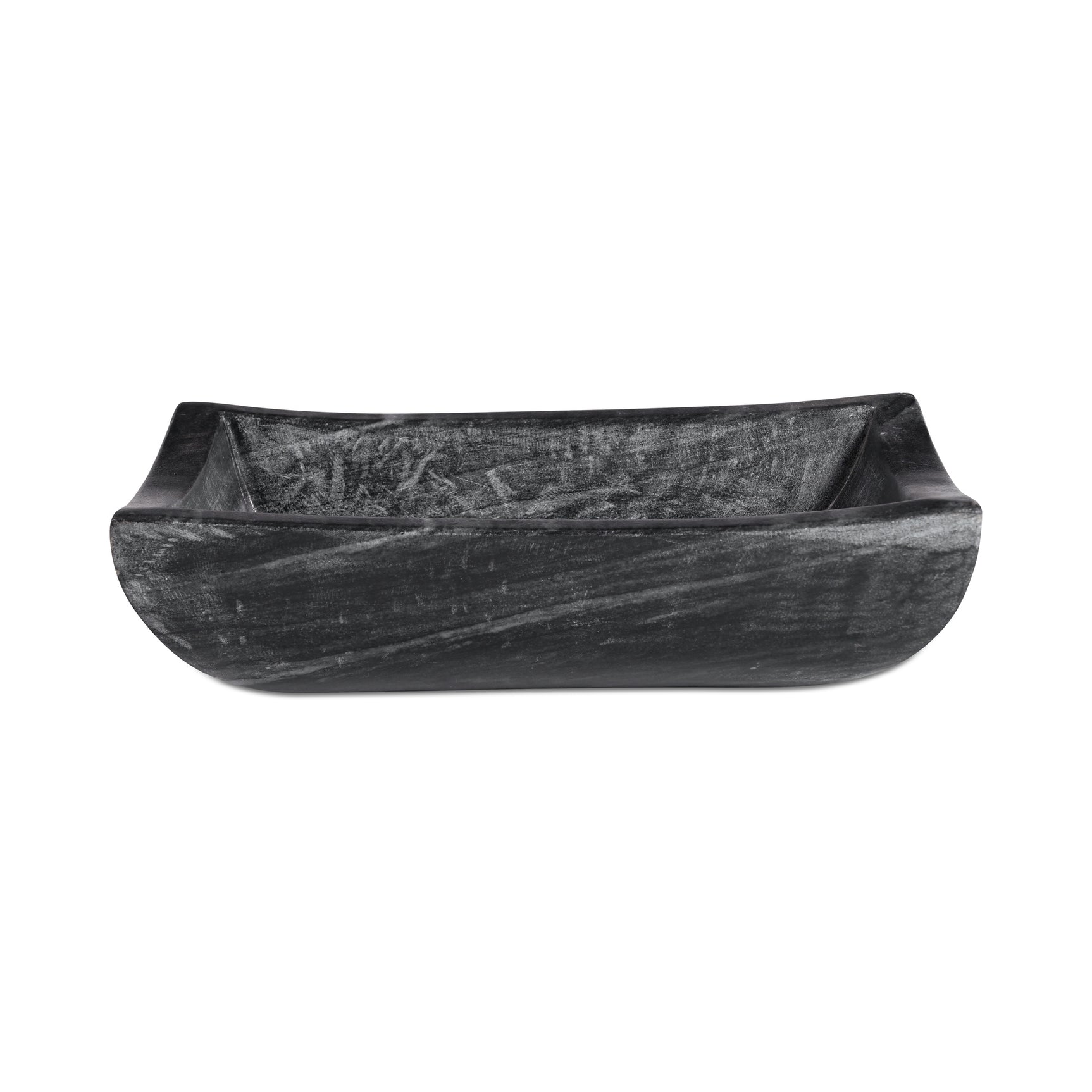 Piero Black Basin Marble Bowl