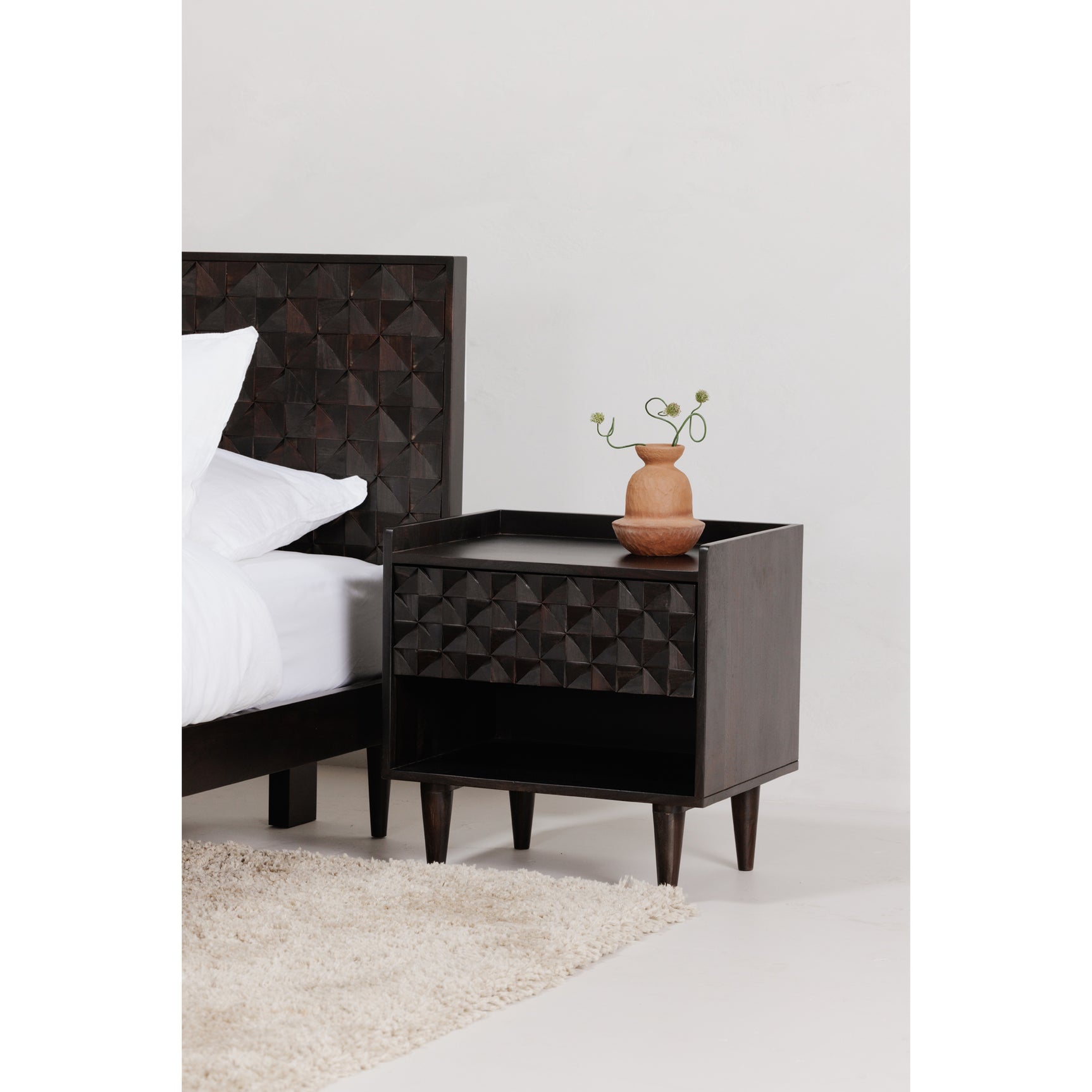 Pablo Black King Bed - Ornate Home