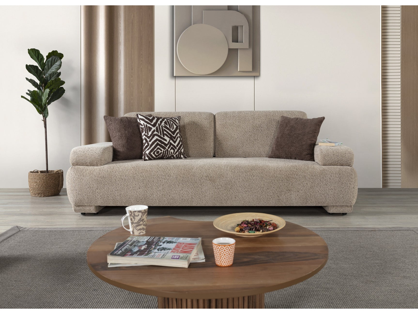 Pablo Brown Loveseat - Ornate Home