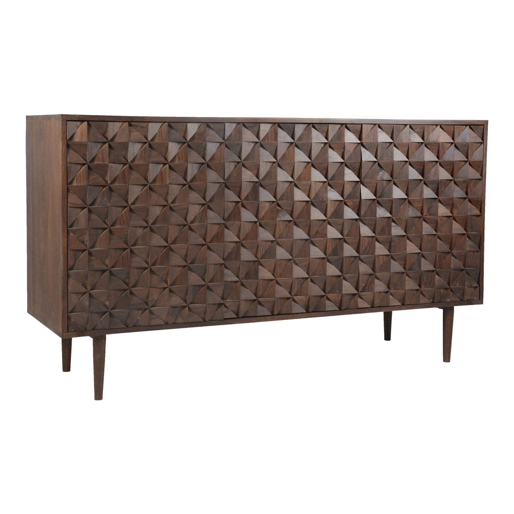 Pablo Dark Brown 3 Door Sideboard - Ornate Home