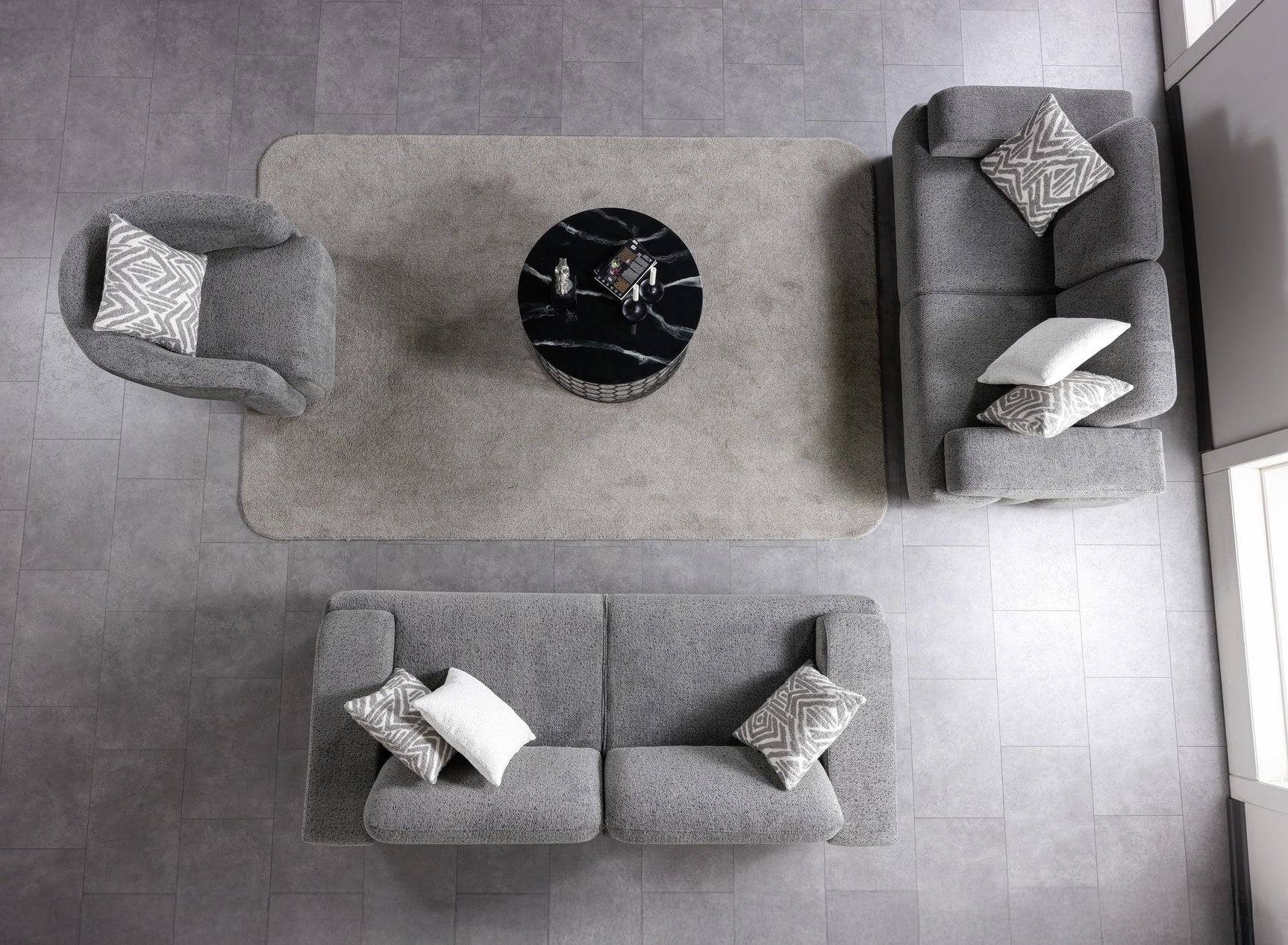 Pablo Gray Loveseat - Ornate Home