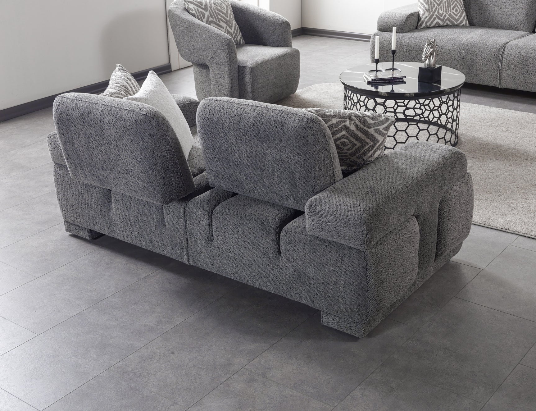 Pablo Gray Loveseat - Ornate Home