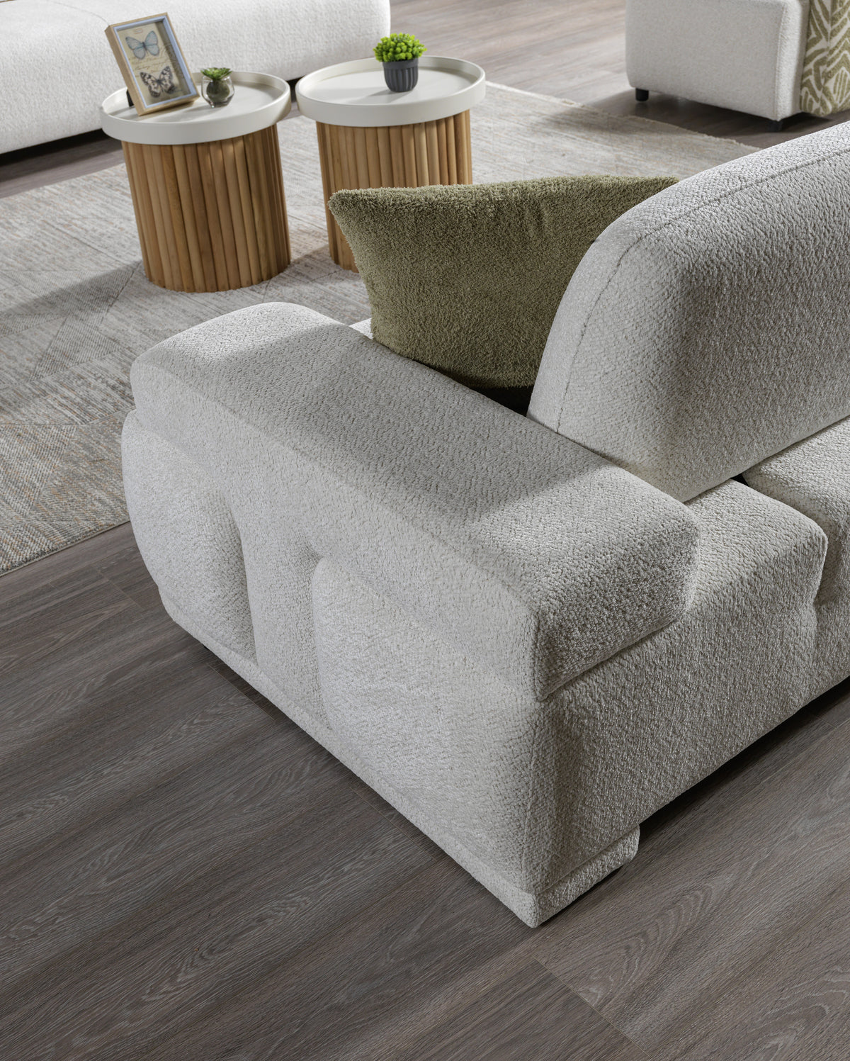 Pablo White Loveseat - Ornate Home