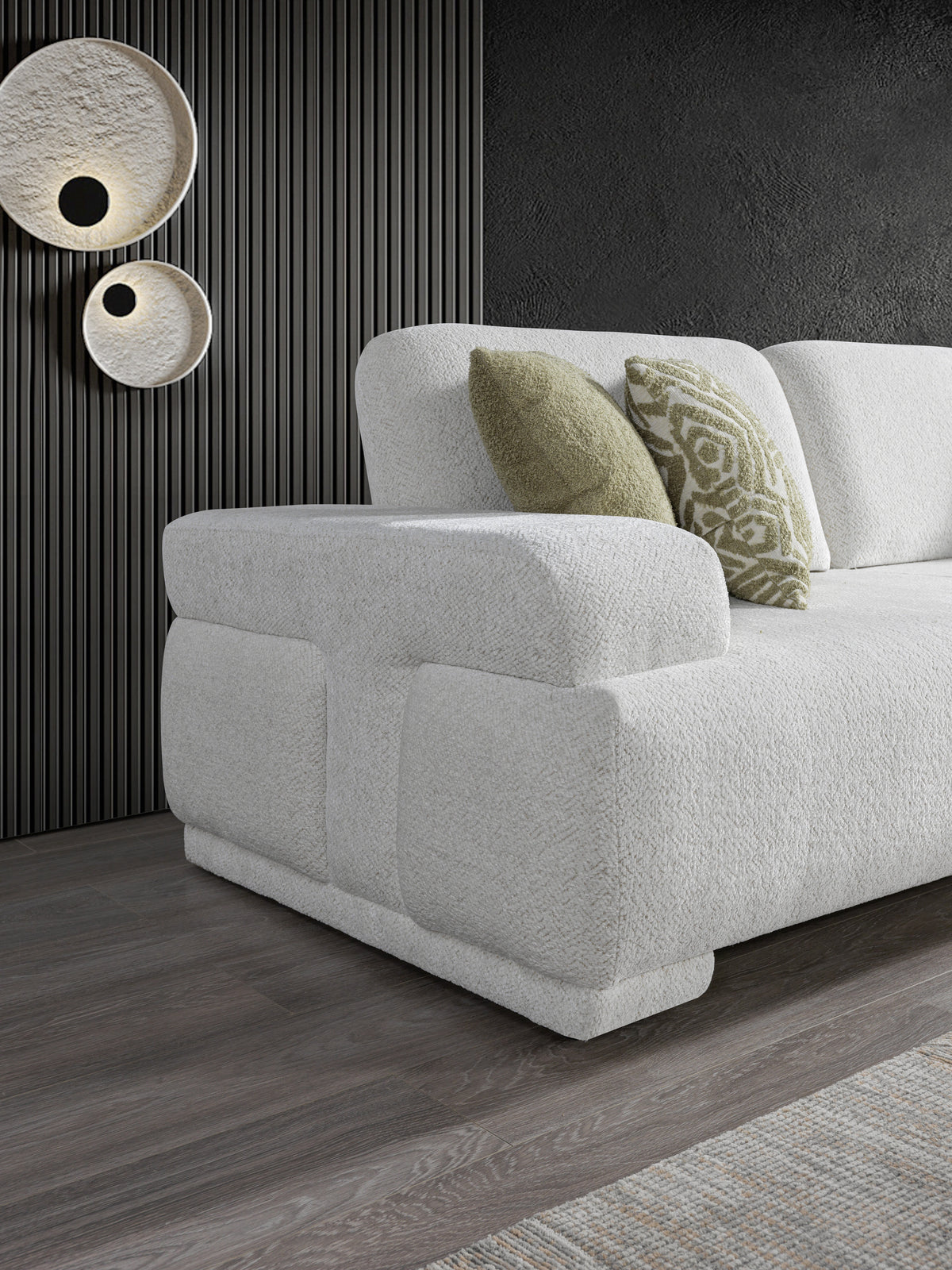 Pablo White Loveseat - Ornate Home