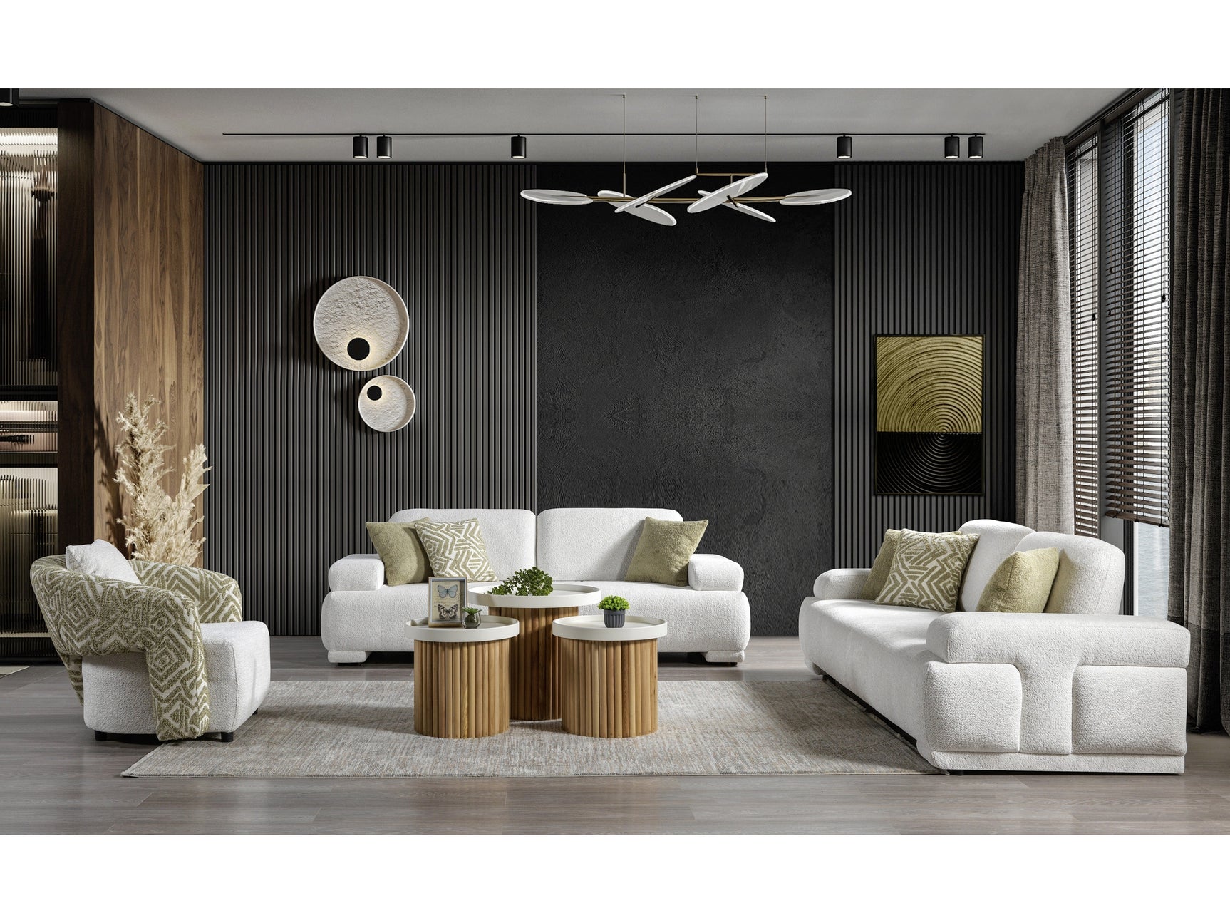 Pablo White Loveseat - Ornate Home