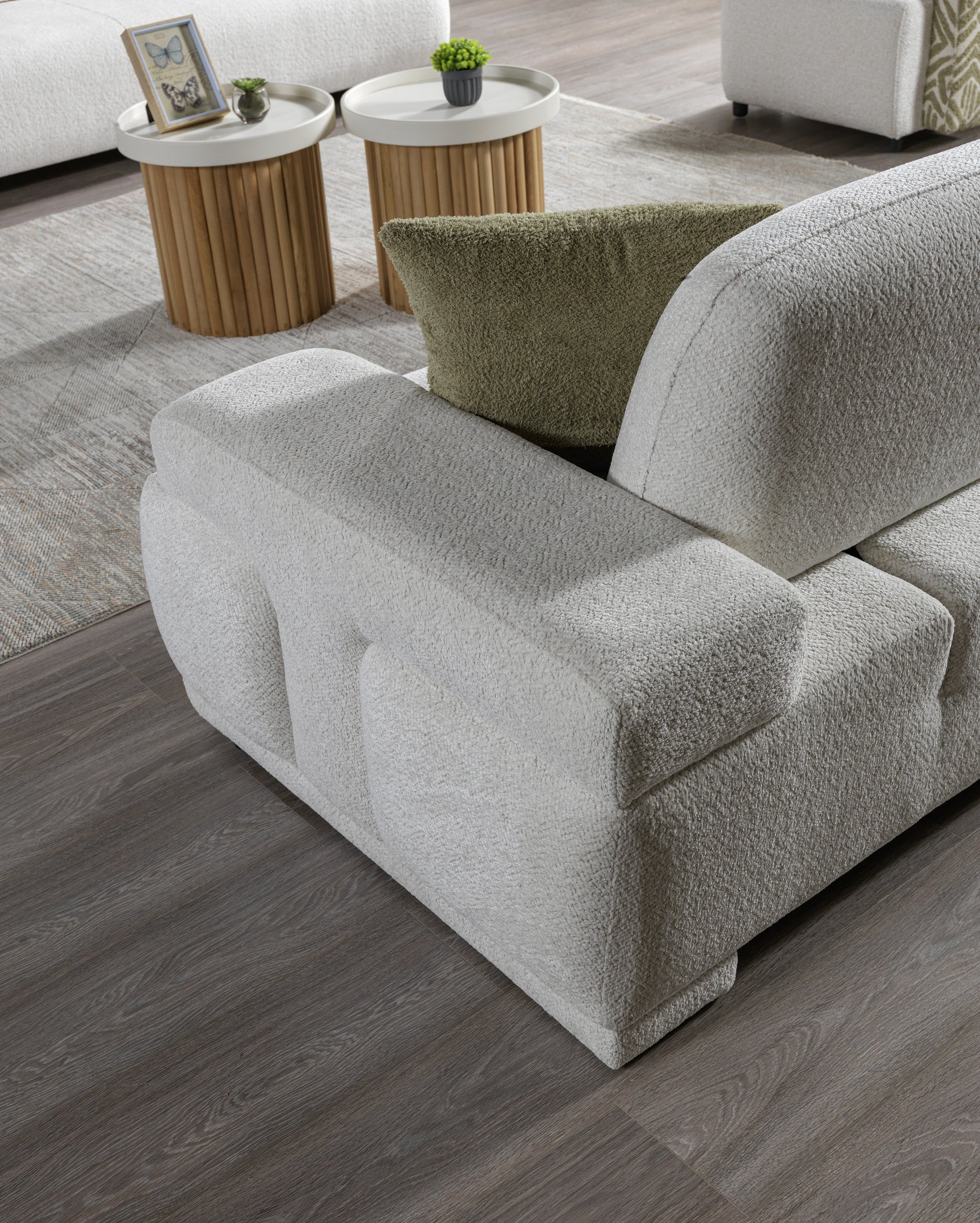 Pablo White Loveseat - Ornate Home