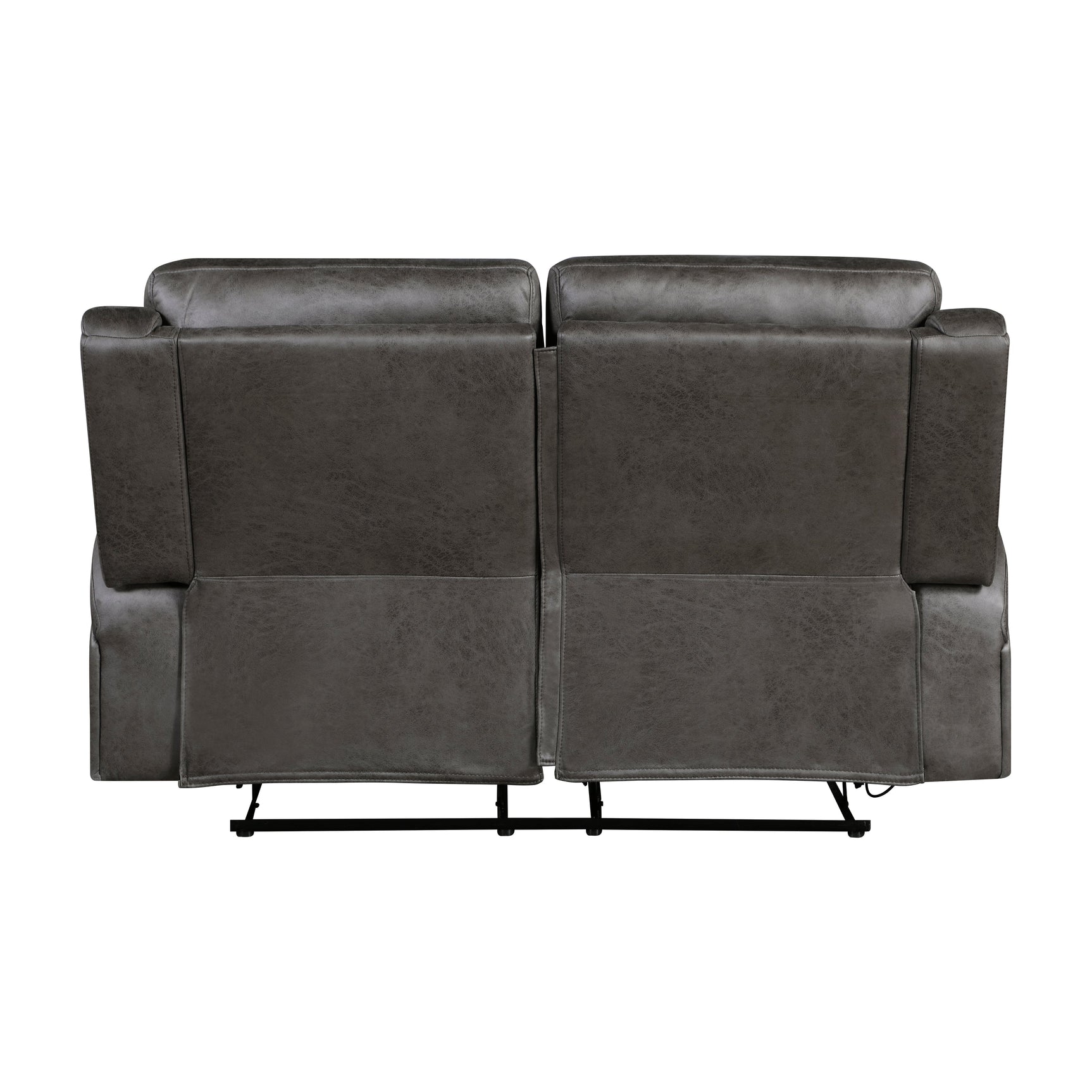 Pagosa Dark Gray Double Reclining Loveseat - Ornate Home