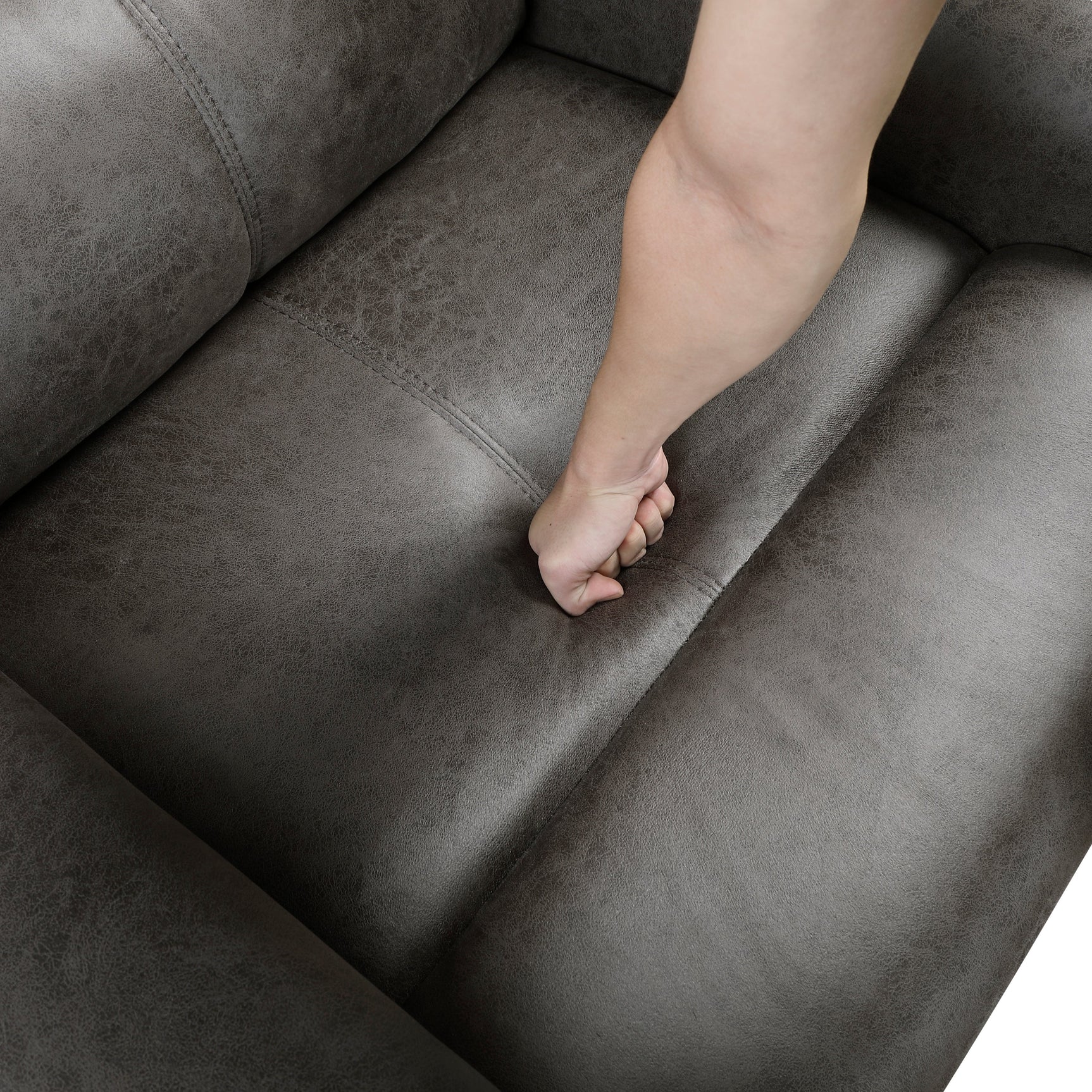 Pagosa Dark Gray Double Reclining Loveseat - Ornate Home