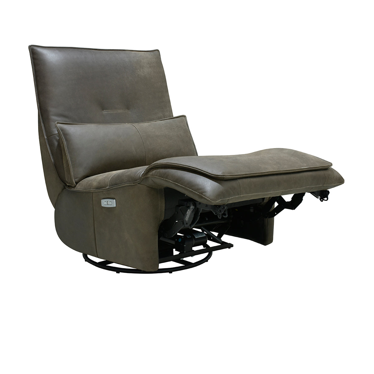 Paige Brown Swivel Power Recliner - Ornate Home
