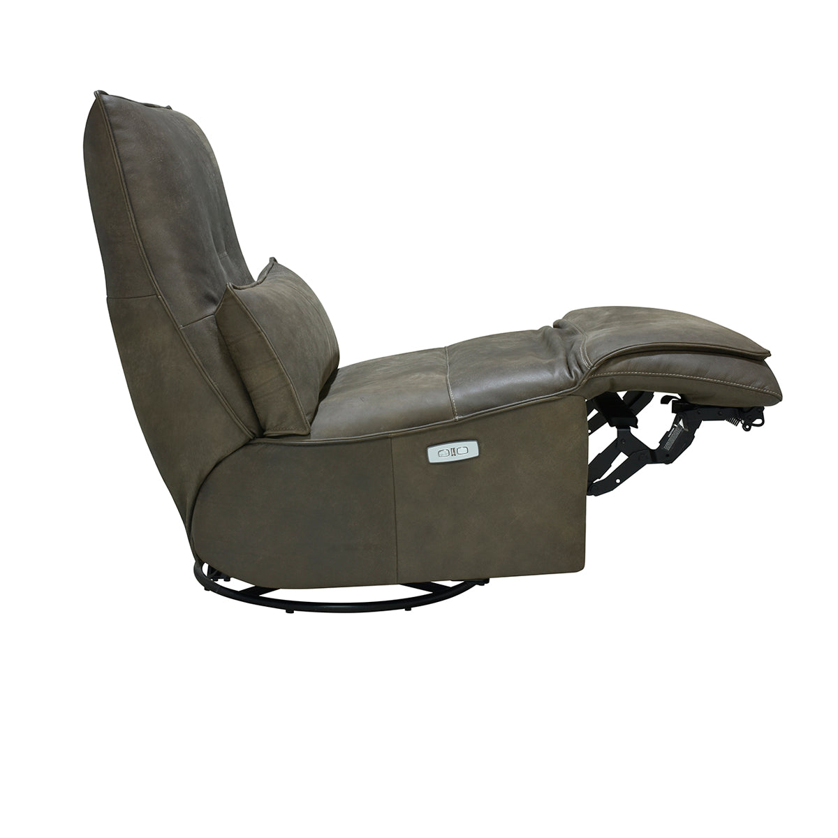 Paige Brown Swivel Power Recliner - Ornate Home