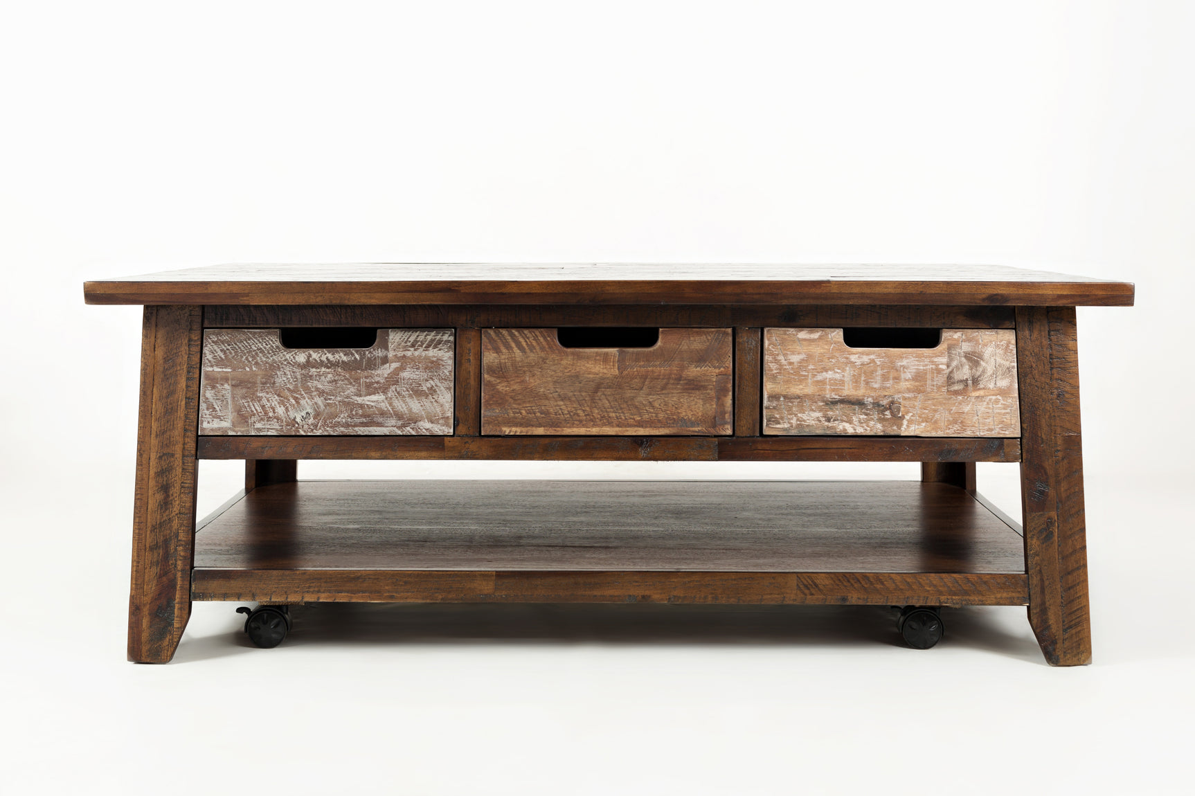 Painted Canyon Distressed Brown Cocktail Table - Ornate Home