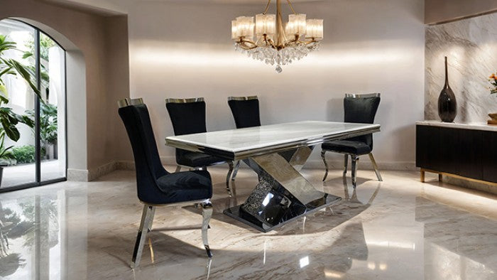Palazzo Chrome Dining Table - Ornate Home