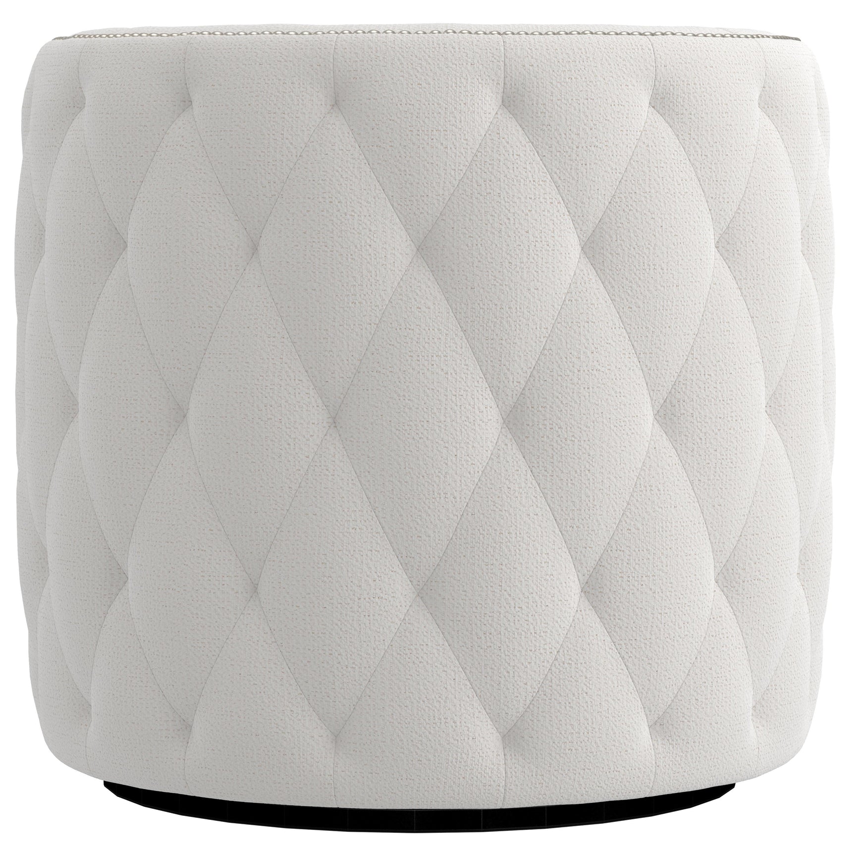 Palazzo White/Cream Fabric Swivel Chair - Ornate Home