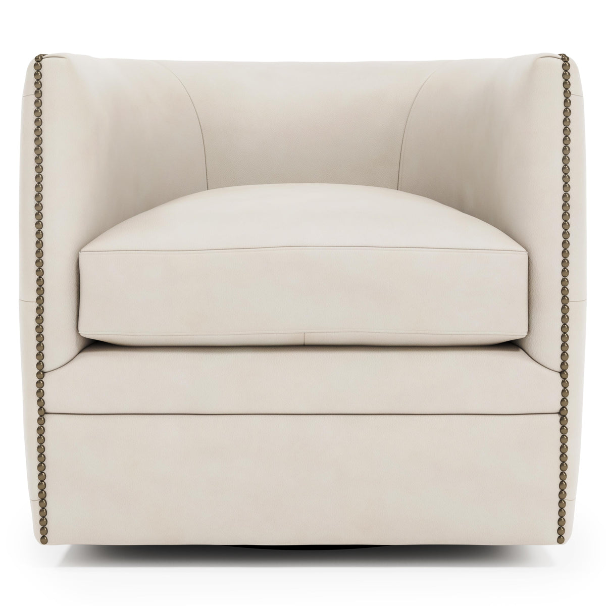 Palazzo White/Cream Swivel Chair - Ornate Home