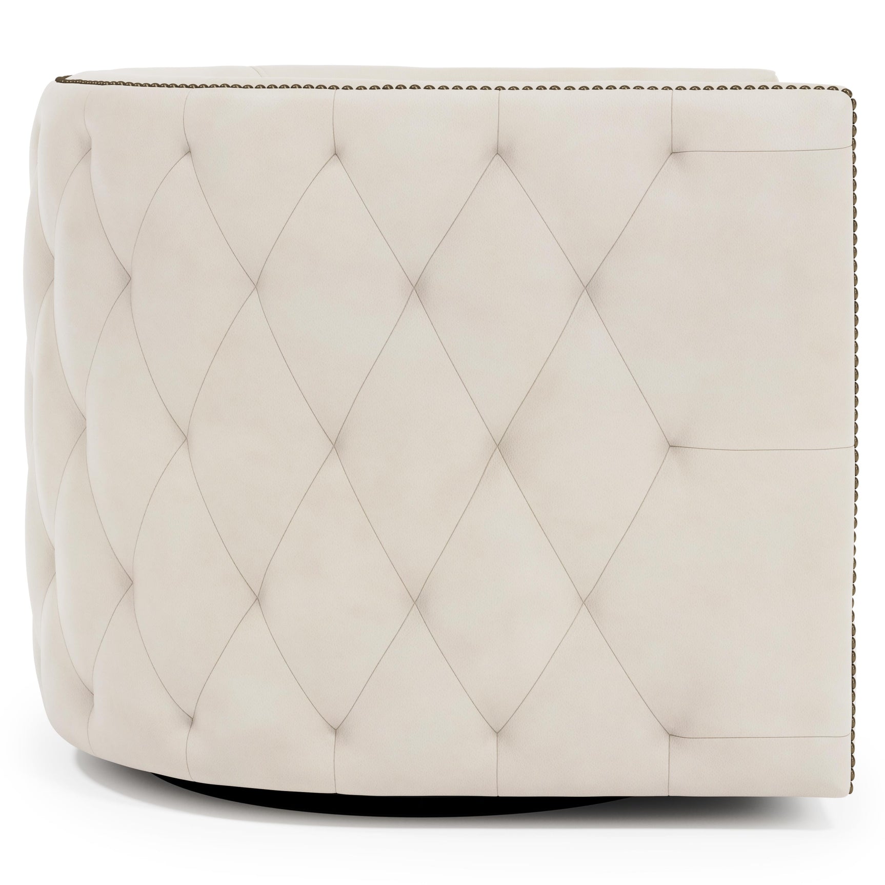 Palazzo White/Cream Swivel Chair - Ornate Home