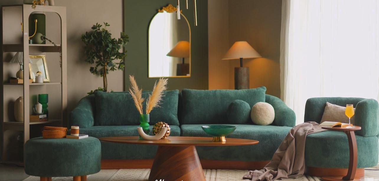 Palermo Teal Round Swivel Arm Chair - Ornate Home