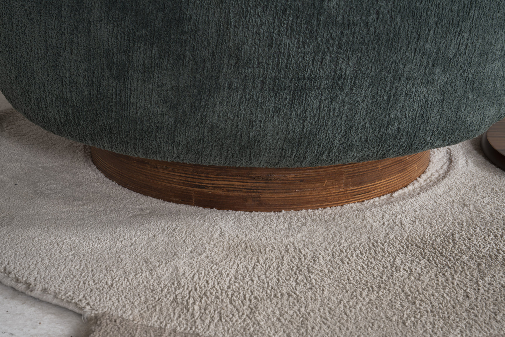 Palermo Teal Round Swivel Arm Chair - Ornate Home