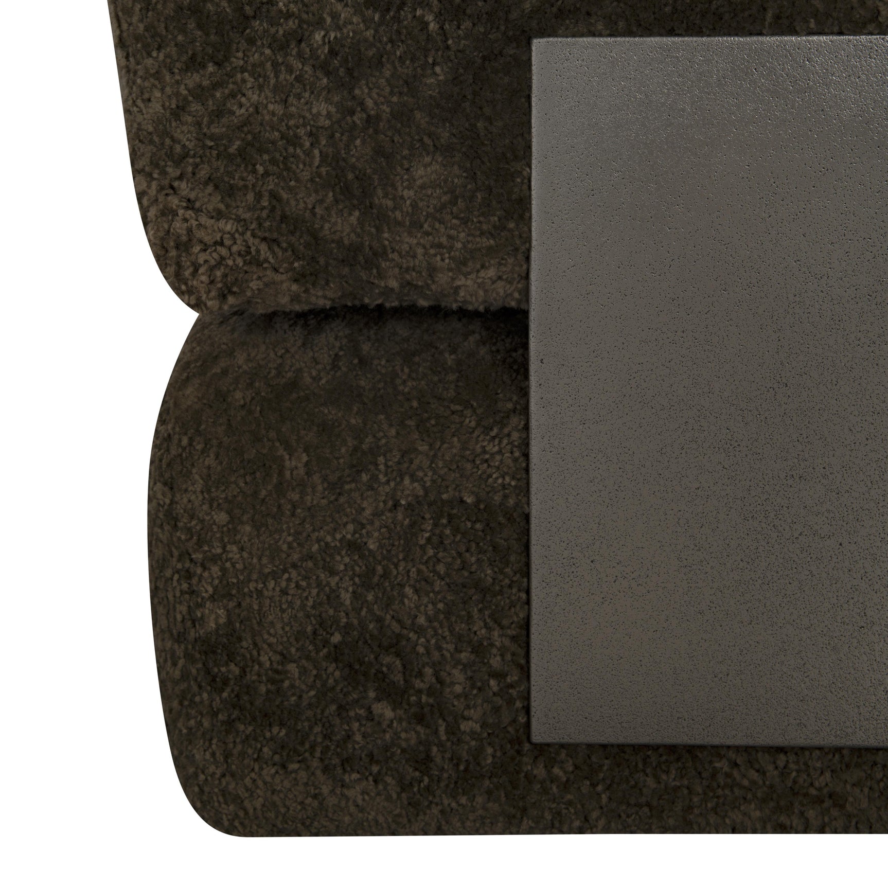 Paley Brown Shearling Swivel Chair - Ornate Home