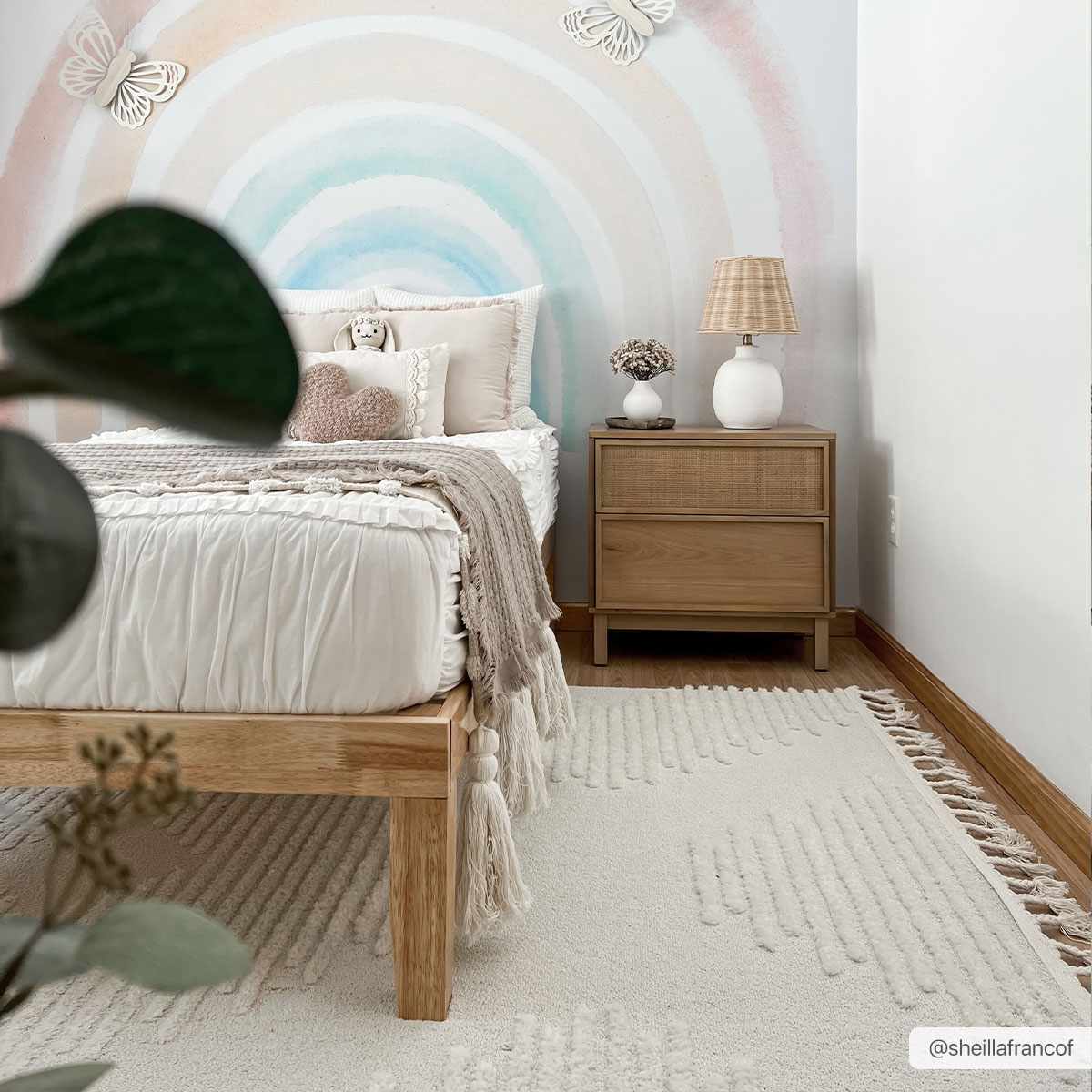 Palimbang Cream 3D Rug - Ornate Home