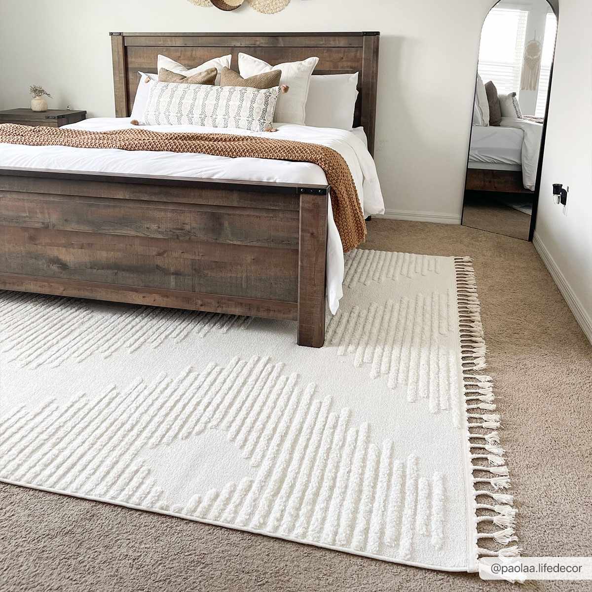 Palimbang Cream 3D Rug - Ornate Home