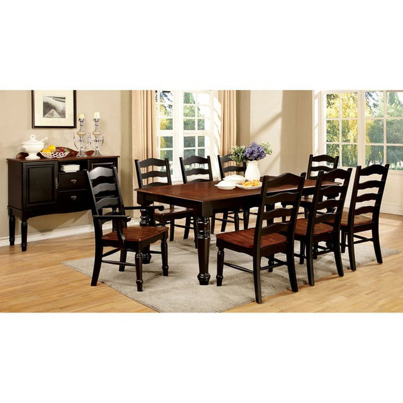 Palisade Black/Cherry Dining Table - Ornate Home