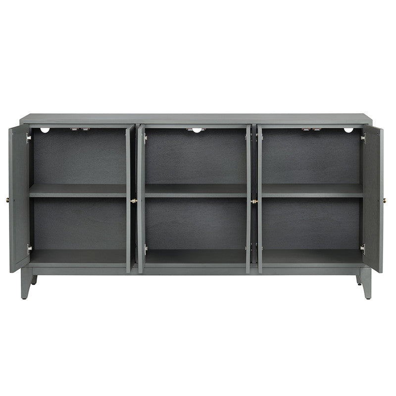 Palisade Green Six-Door Sideboard - Ornate Home