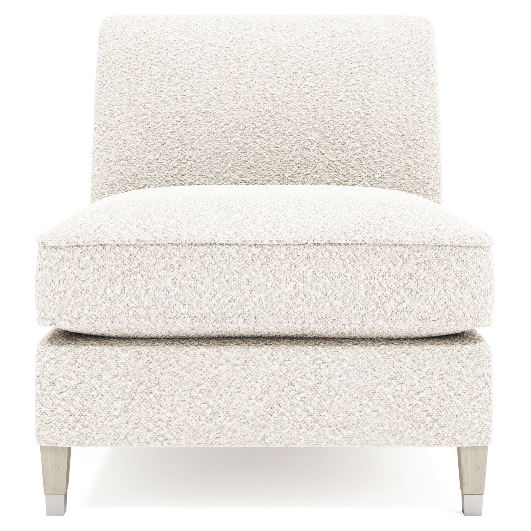 Palisades Gray/Beige Armless Chair Without Nails - Ornate Home