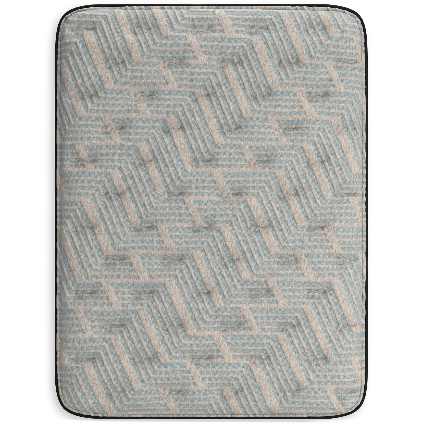 Palisades Gray/Blue 14 Inch Memory Foam Mattress / Plush - Ornate Home