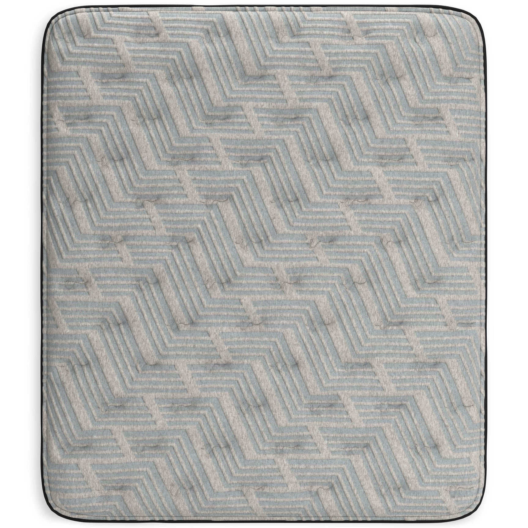 Palisades Gray/Blue 14 Inch Memory Foam Mattress / Plush - Ornate Home