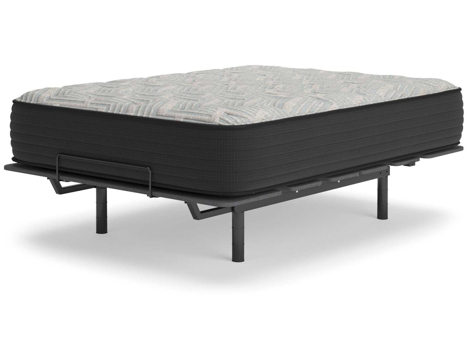 Palisades Gray/Blue 14 Inch Memory Foam Mattress / Plush - Ornate Home