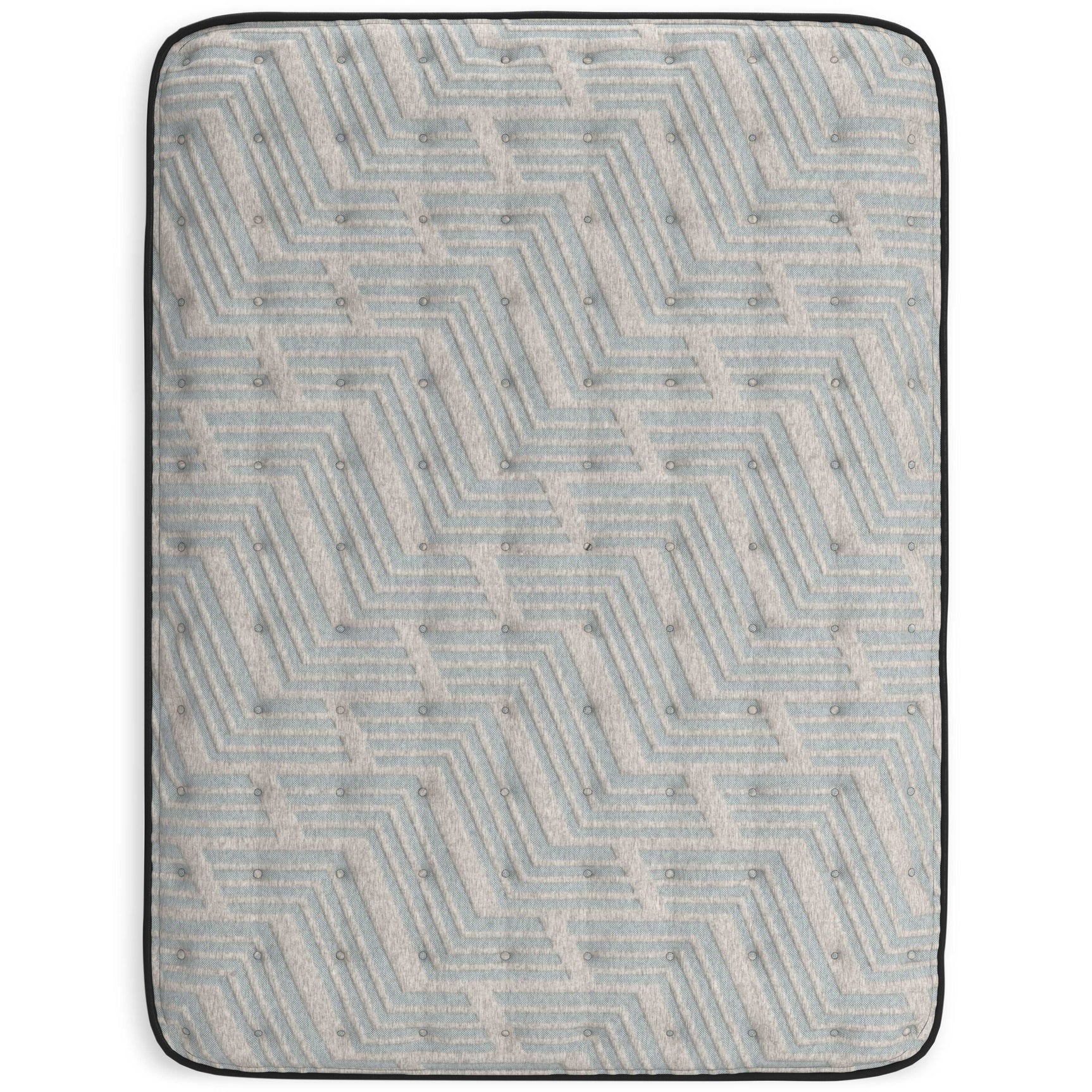 Palisades Gray/Blue Ultra Plush Memory Foam Mattress - Ornate Home