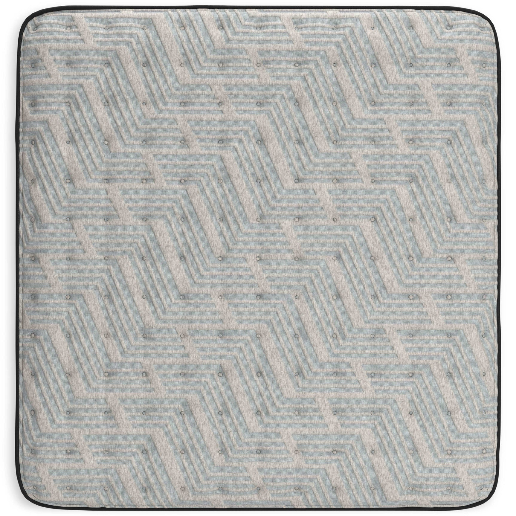 Palisades Gray/Blue Ultra Plush Memory Foam Mattress - Ornate Home