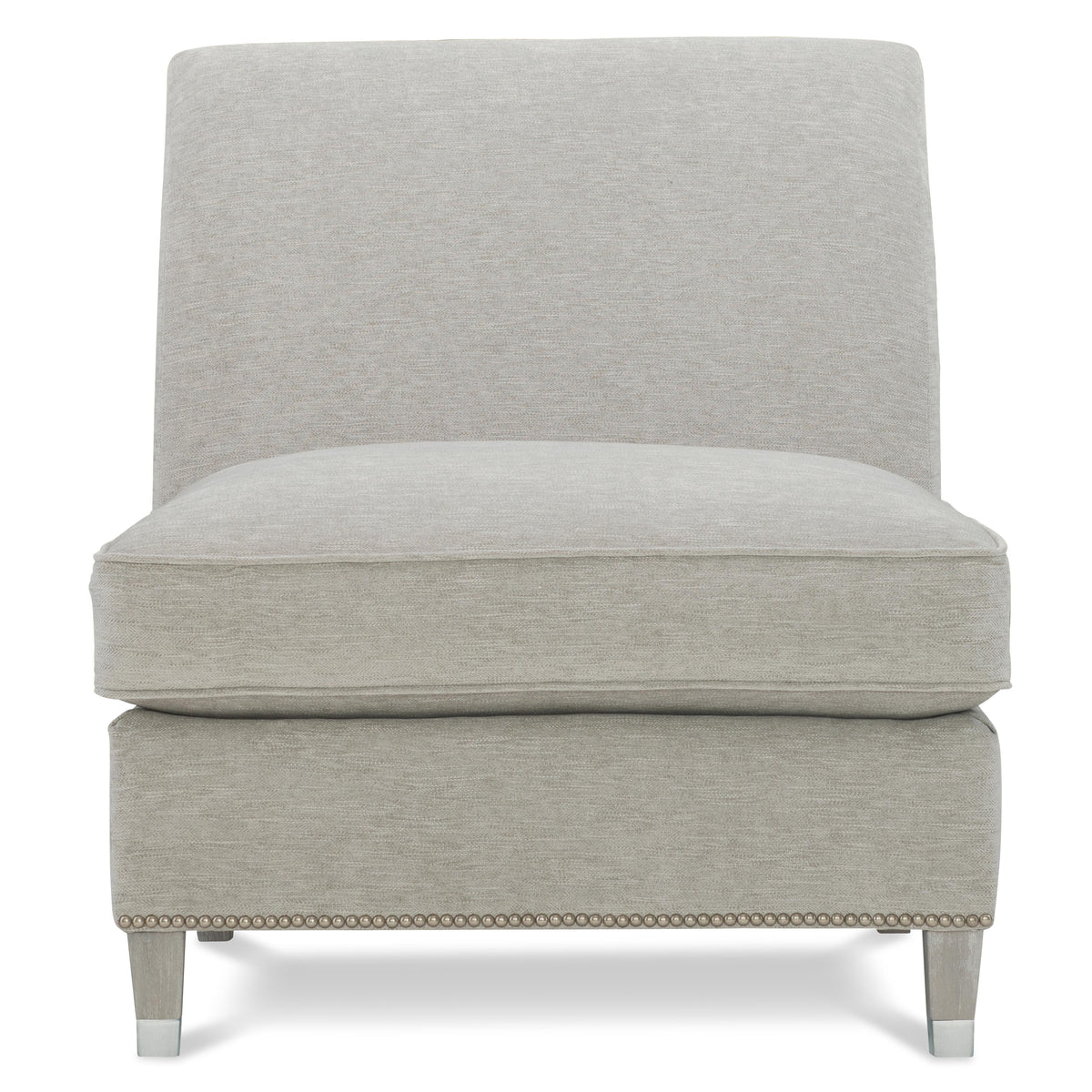 Palisades Greige Armless Chair - Ornate Home