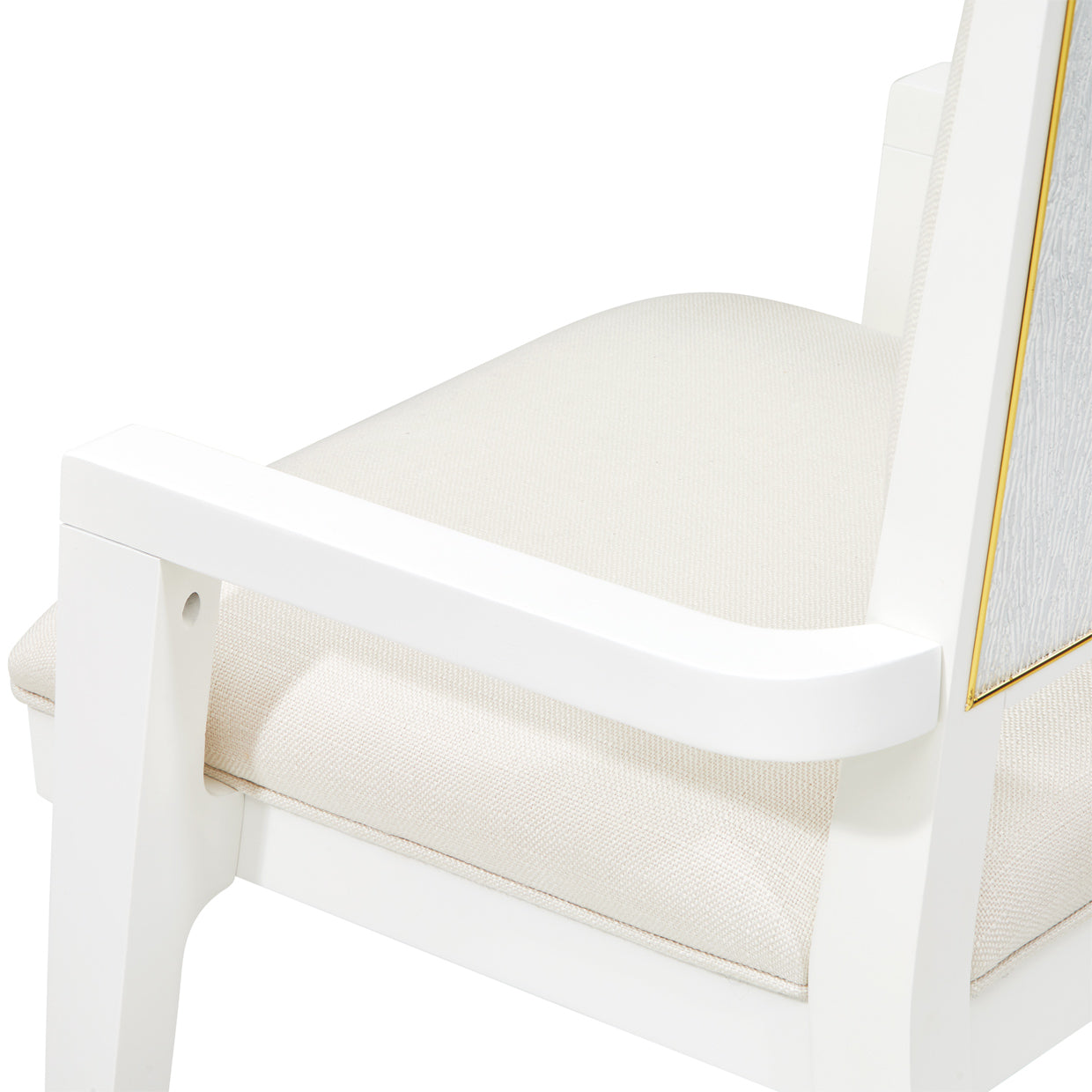 Palm Gate Cloud White/Cream Arm Chair (Set of 2) - Ornate Home