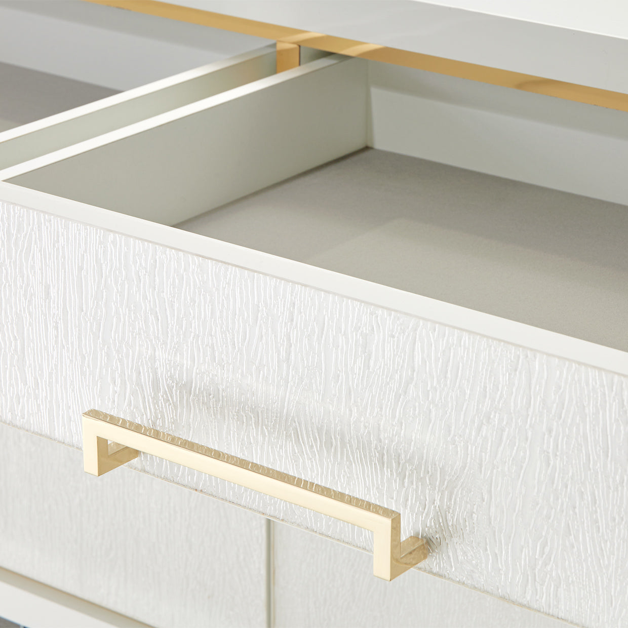 Palm Gate Cloud White Media Cabinet - Ornate Home
