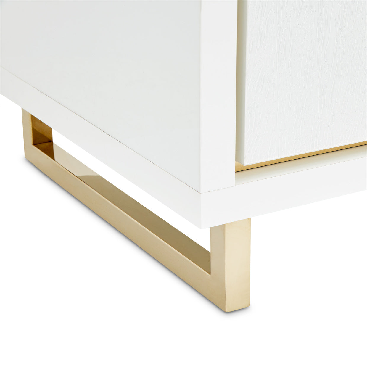 Palm Gate Cloud White Nightstand - Ornate Home