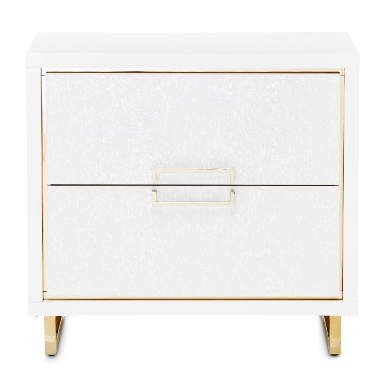 Palm Gate Cloud White Nightstand - Ornate Home