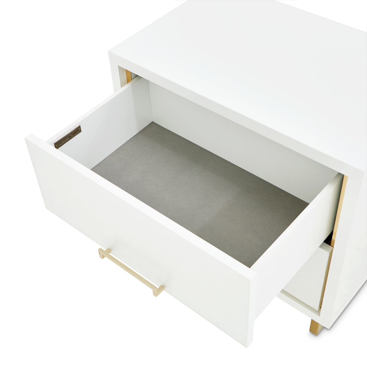 Palm Gate Cloud White Nightstand - Ornate Home