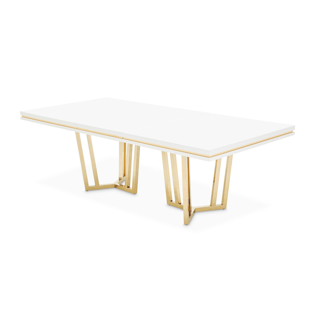 Palm Gate Cloud White Rectangular Dining Table - Ornate Home