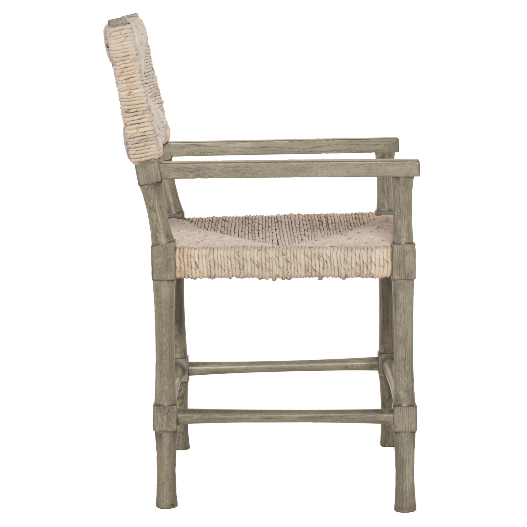 Palma Light Grey Wash/Rustic Grey Arm Chair - Ornate Home