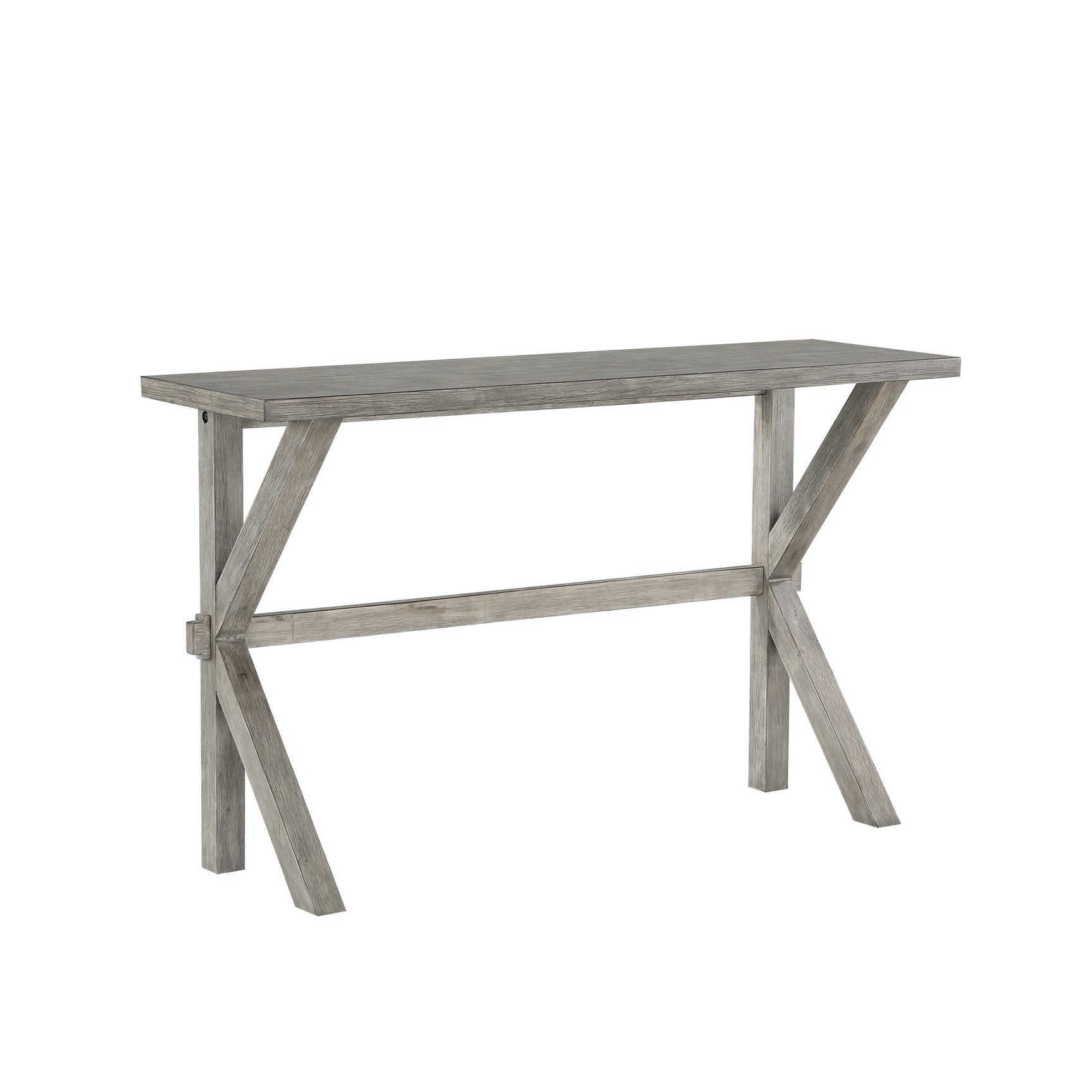 Palmer Wire-Brushed Gray/Brown 3-Piece Pack Counter Height Set - Ornate Home