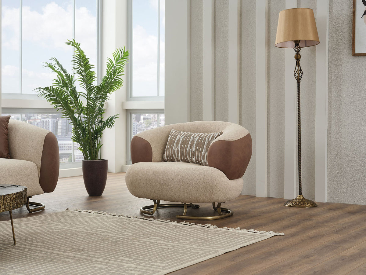 Palmera Cream Chair - Ornate Home