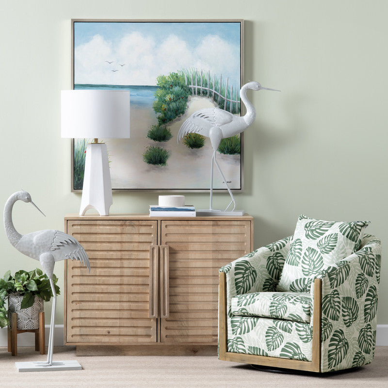 Palmetto Green/White Accent Chair - Ornate Home