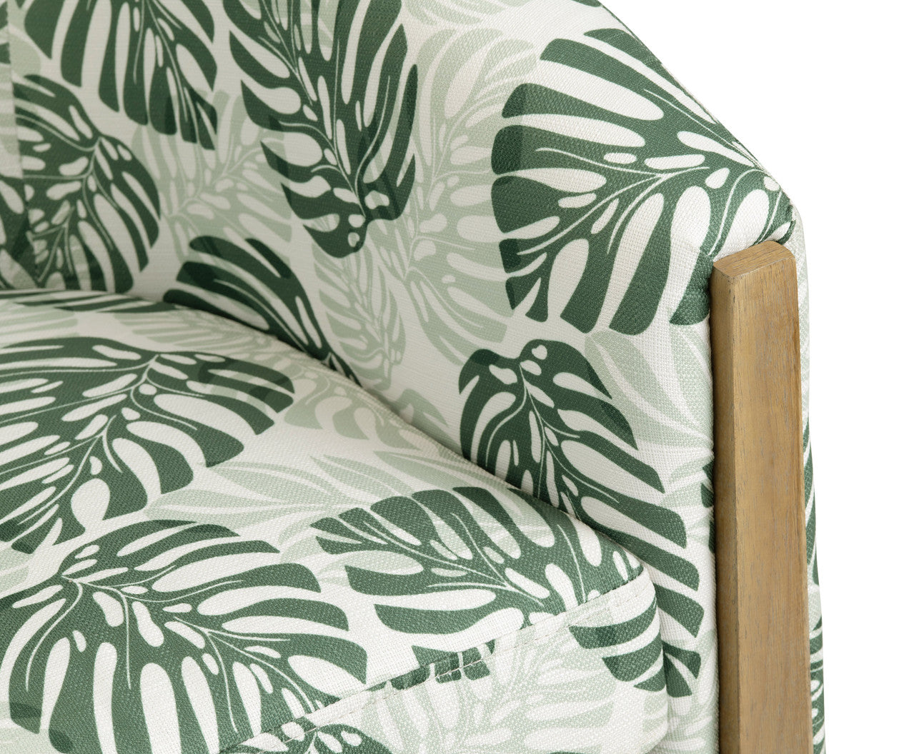 Palmetto Green/White Accent Chair - Ornate Home