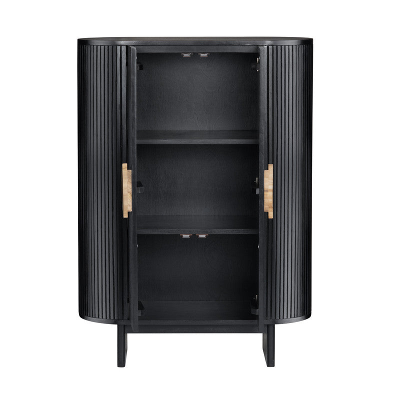 Paloma Black Two-Door Cabinet - Ornate Home