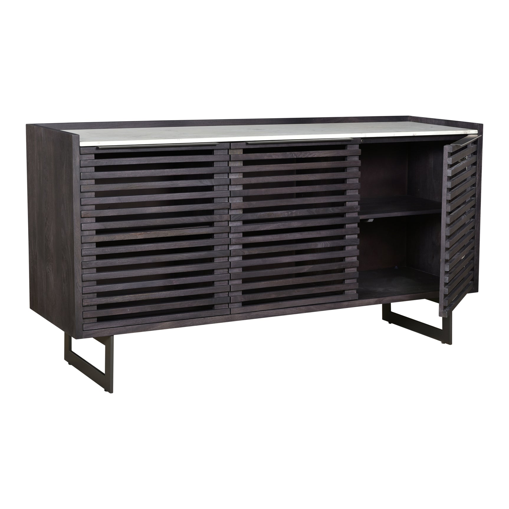 Paloma Charcoal Grey Sideboard - Ornate Home