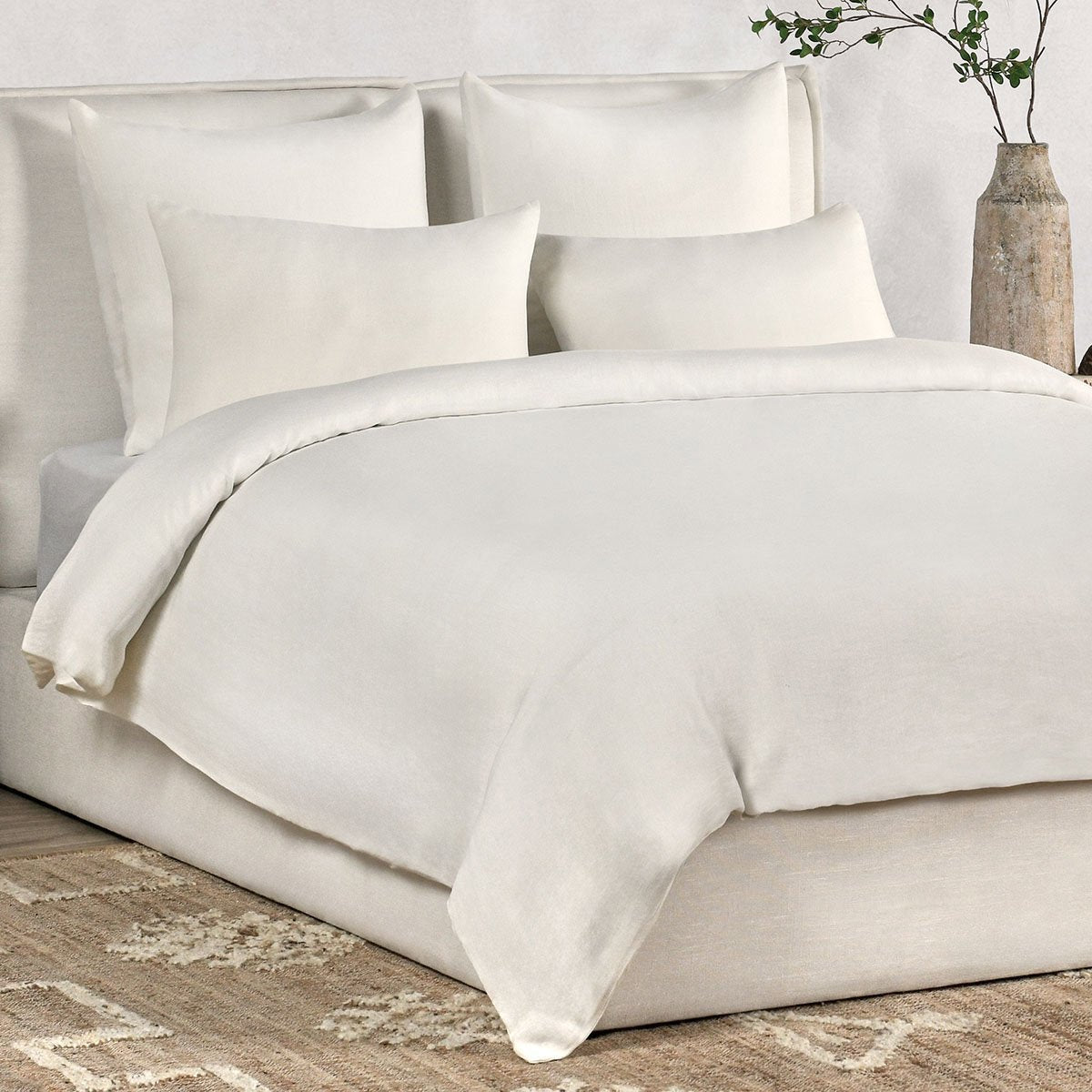 Paloma Ivory Hemp Duvet Collection - Ornate Home