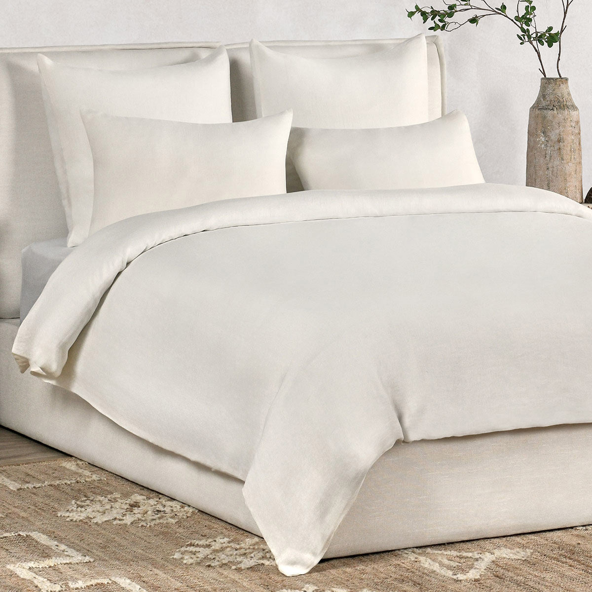 Paloma Ivory Hemp Duvet Collection - Ornate Home