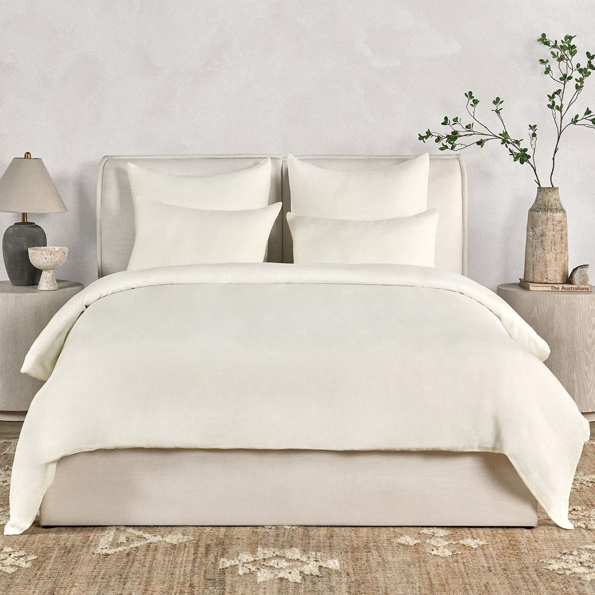 Paloma Ivory Hemp Duvet Collection - Ornate Home